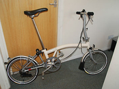 Brompton S2L IVORY Bike - 2 Speed foldable bicycle bike Near MINT- 865 rrp