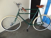 vintage raleigh 26&quot; frame double cross bar bike converted to pachley guvner bicy