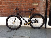 No logo single speed fixed gear bike