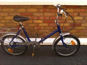 Vintage Raleigh folding 3 gear bicycle / bike blue&#163;40 Hackney, London